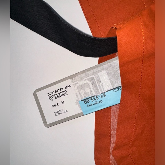 Rick Owens DRKSHDW cotton-blend shirt jacket - Orange Sz XL NWT - Picture 4 of 10